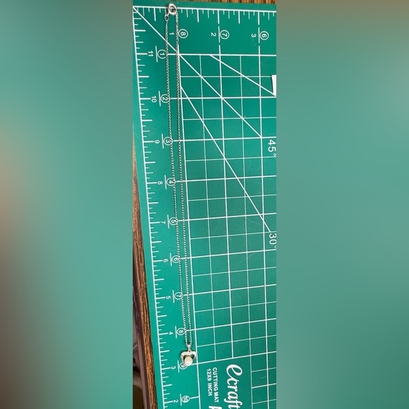 Dainty .925 Silver Heart with Pearl Pendant on‎ Sterling Silver Necklace - Picture 6 of 8